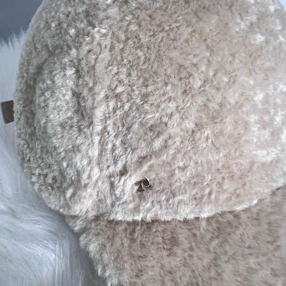 Kate Spade Metal logo Sherpa Baseball cap ? NWT main image 9